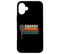 Vintage Squash Racket Lover Funny Sports Enthusiast Coque pour iPhone 16 Plus