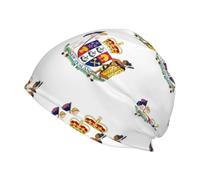 Vintage St George's Cross Nouvelle-Zélande Emblème National Bonnet Laine Tricoté Chapeau Baggy Slouchy Bonnet Adulte Femme Homme Chapeaux Hiver pour Homme Bonnets