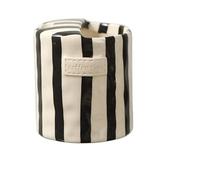 Vintage Stripe Hand Painted Ceramic Mug Creative Dual Compartment Coffee Cup For Office Afternoon Tea Breakfast pour Café(Black)