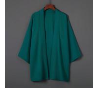 Vintage Style Japonais Kimono Couleur Unie Couvre-Tout, Robe d'Intérieur Décontractée, Couvre-Tout Ample Léger pour Vacances d'Été à la Plage, Convient pour Maillot de Bain/Bikini L,M,XL,XXLUnicoloreT