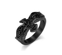 Vintage Style nordique Celtique éternel noeud aigle bague en acier titane, Niche personnalité symbole culturel Bracelet