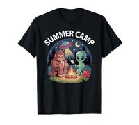 Vintage Summer Camp Alien Bigfoot Directeur Camping Host T-Shirt