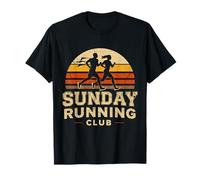 Vintage Sunday Running Club Retro Jogging Graphic T-Shirt