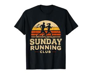 Vintage Sunday Running Club Retro Jogging Graphic T-Shirt