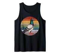 Vintage Sunset Cool Retro Pigeon Voyageur Oiseau Colombophile Débardeur