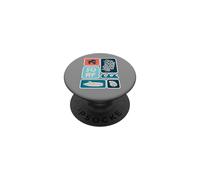 Vintage Surf Plage Océan Icônes Summer Coastal Art PopSockets PopGrip Adhésif