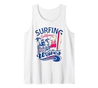 Vintage Surfing California Baja Surf Company Waves Débardeur