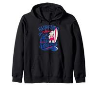 Vintage Surfing California Baja Surf Company Waves Sweat à Capuche