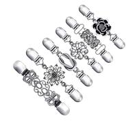 Vintage Sweater Shawl Clip Shawl Scarf Metal Cardigan on Brooch Cardigan Sweater Safety Pin for Women and Girl Women Fashion Clip, taille unique, comme décrit