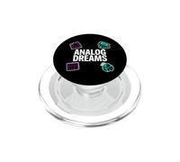 Vintage Synth Audio Engineer Analog Dreams PopSockets PopGrip pour MagSafe
