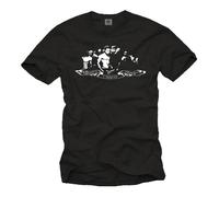 Vintage T-Shirt Homme FIGHT CLUB CHAOS Noir Taille S L
