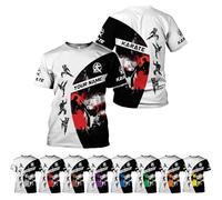 Vintage T Shirts Karaté 3D Personnalisé Sportswear Durable Sport T-Shirt Casual Manches Courtes pour Running Cyclisme Quotidien L