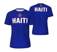 Vintage T Shirts Police De Caractères Haïti Sportswear Respirant Sport T-Shirt Doux Tee Shirt pour Outdoo Randonnée Été 3XL