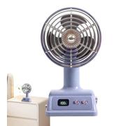 Vintage Table Fan - Angle Adjustable Cooler, Portable Hundred Speed Device, Personal Nightstand Accessory, Stylish Air Circulator | Compact Desktop Unit, Cooling Solution For Bedroom Living Room