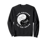 Vintage Tai Chi Life Happens Tai Chi Help Day Night Sweatshirt