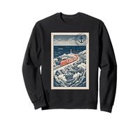 Vintage Tain Locomotive Stamp Steam Railway Sweatshirt