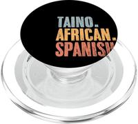 Vintage Taino Africain Espagnol A Boricua Latino Portoricain PopSockets PopGrip pour MagSafe