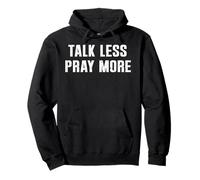 Vintage Talk Less Pray More Christian Croyant Faith Jesus Sweat à Capuche