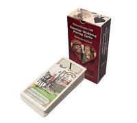 Vintage Tarot Deck, Fortune Telling Tarot Cards, 78 Pieces Deck with Classic Style, Embossed Cardstock Cards, Divination Card with Vintage Artwork for Beginners Kids Teen Home Hotel Travel Relaxation