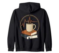 Vintage Teacher Coffee Book Lover Classroom Morning Mood Sweat à Capuche