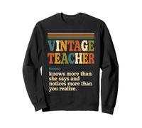 Vintage Teacher Definition Funny Educator Sweatshirt