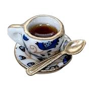 Vintage Teacup And Teaspoon Door Topper - Tête De Charnière Décorative Vintage, Décoration Murale En Forme De Tasse À Thé Et Cuillère | Accessoire Antique Pour Porte Meuble Armoire - Garniture