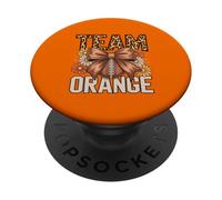Vintage Team Orange School Spirit W ame Day Varsity Crew PopSockets PopGrip Adhésif