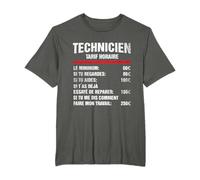 Vintage Technicien Tarif Horaire Humour Technicien T-Shirt