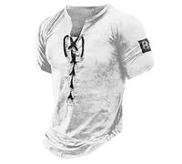 Vintage Tee Shirt Homme Marque Col V Tshirt D'été Manches Courtes Sportswear, Amazon Mon Compte - Leger Sport Slim Fit T Shirt Travail Pas Cher Haut Top(Blanc,L)