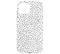 Vintage Tendance à Pois Noirs bronzés crémeux Coque pour iPhone 15