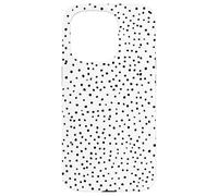 Vintage Tendance à Pois Noirs bronzés crémeux Coque pour iPhone 15 Pro