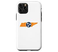 Vintage Tennessee State Outline Tri Star Emblem Distressed Coque pour iPhone 11 Pro