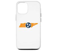 Vintage Tennessee State Outline Tri Star Emblem Distressed Coque pour iPhone 12/12 Pro