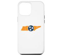 Vintage Tennessee State Outline Tri Star Emblem Distressed Coque pour iPhone 12 Pro Max