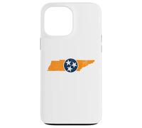 Vintage Tennessee State Outline Tri Star Emblem Distressed Coque pour iPhone 13 Pro Max