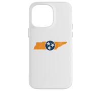 Vintage Tennessee State Outline Tri Star Emblem Distressed Coque pour iPhone 14 Pro Max