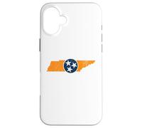 Vintage Tennessee State Outline Tri Star Emblem Distressed Coque pour iPhone 16 Plus