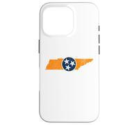 Vintage Tennessee State Outline Tri Star Emblem Distressed Coque pour iPhone 16 Pro