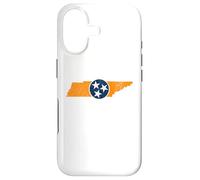 Vintage Tennessee State Outline Tri Star Emblem Distressed Coque pour iPhone 17
