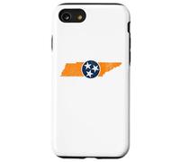 Vintage Tennessee State Outline Tri Star Emblem Distressed Coque pour iPhone SE (2020) / 7/8