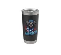 Vintage Terre-Neuve 4 juillet Merica Gobelet isotherme en acier inoxydable double paroi