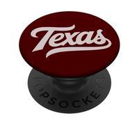 Vintage Texas Script Retro Swoosh PopSockets PopGrip Adhésif