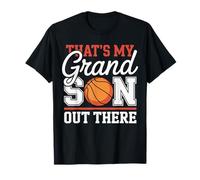 Vintage That's My Grandson Out There Basketball Grandma Tee T-Shirt