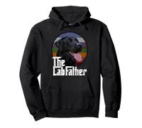 Vintage The Lab Father, père rétro du Labrador Retriever Noir Sweat à Capuche