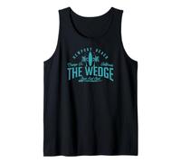 Vintage The Wedge Meilleur Spot de Surf Newport Beach Badge Débardeur