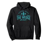 Vintage The Wedge Meilleur Spot de Surf Newport Beach Badge Sweat à Capuche
