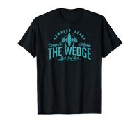 Vintage The Wedge Meilleur Spot de Surf Newport Beach Badge T-Shirt