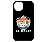 Vintage The World Needs More Calico Cat Retro Amoureux des Chats Coque pour iPhone 13