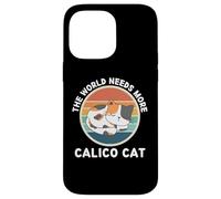 Vintage The World Needs More Calico Cat Retro Amoureux des Chats Coque pour iPhone 14 Pro Max