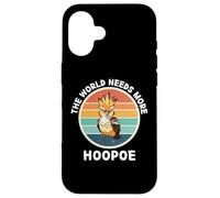 Vintage The World Needs More Oiseaux rétro Huppe Coque pour iPhone 16